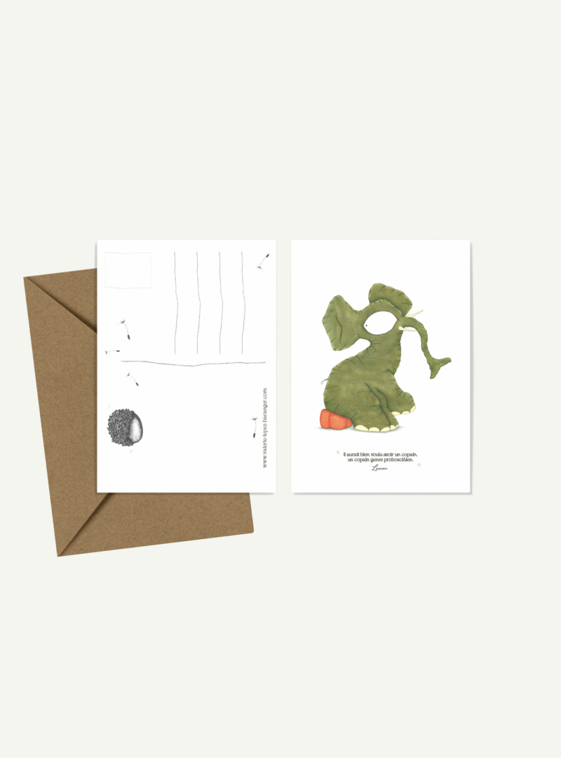 Carte postale Elephant