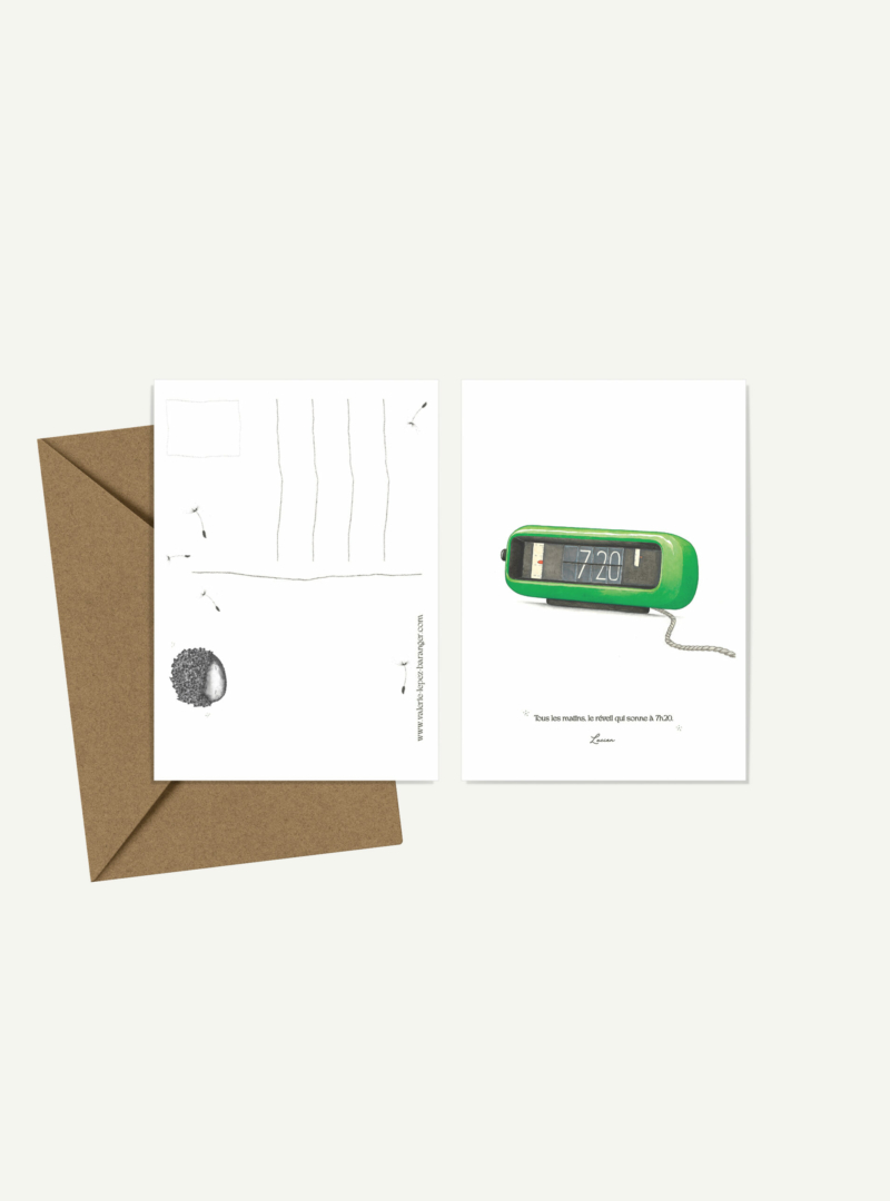 Carte postale Réveil