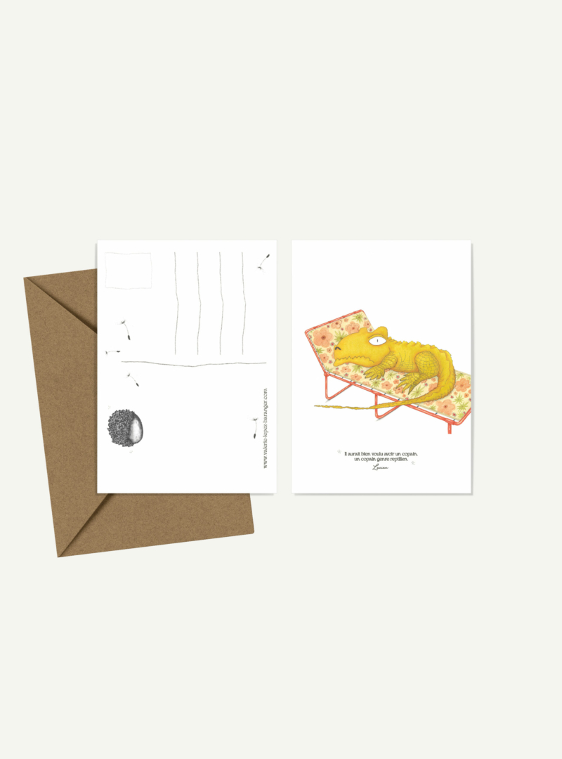 Carte postale Crocodile